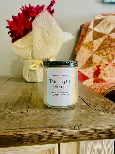 Twilight Hour  -Natural Essential Oil Candle